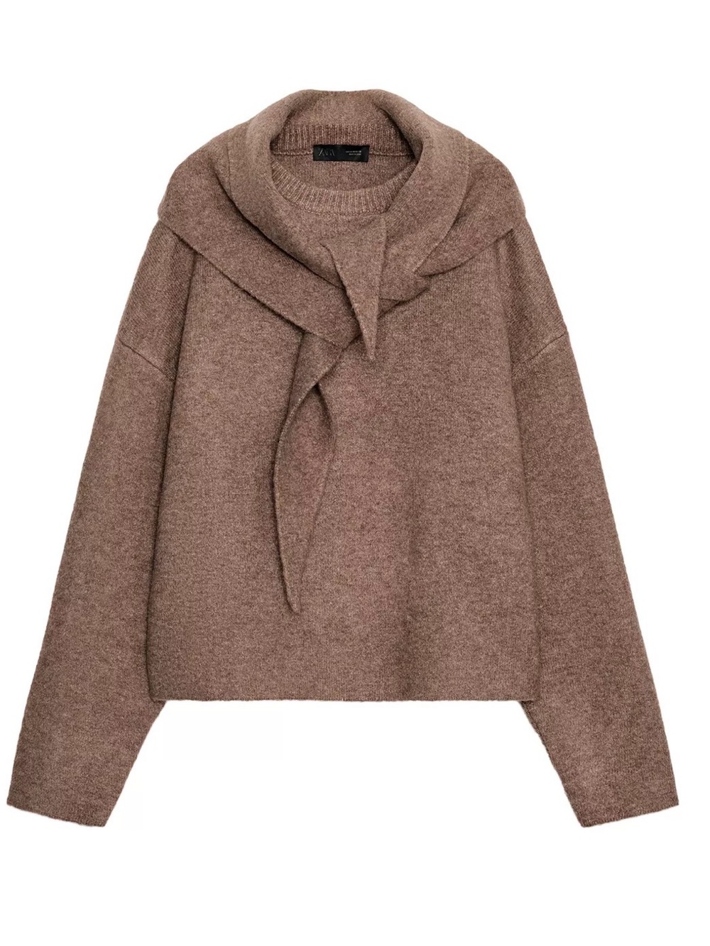 NWOT Zara Knit Scarf Jumper
